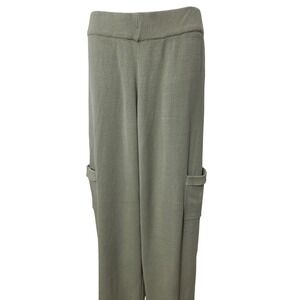 Sincerely Jules Green Knit Lounge Pants Women's‎ Size Large Cozy Relaxed